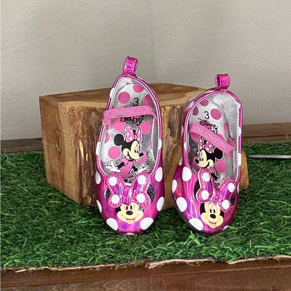 Disney Minnie Mouse Toddler Pink Shoes 3 Size